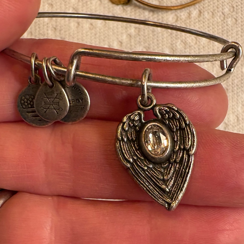Alex and Ani Silver Winged Guardian Angel Bracelet divine direction